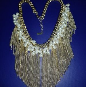 Baublebar Pearl Fringe Statement Necklace